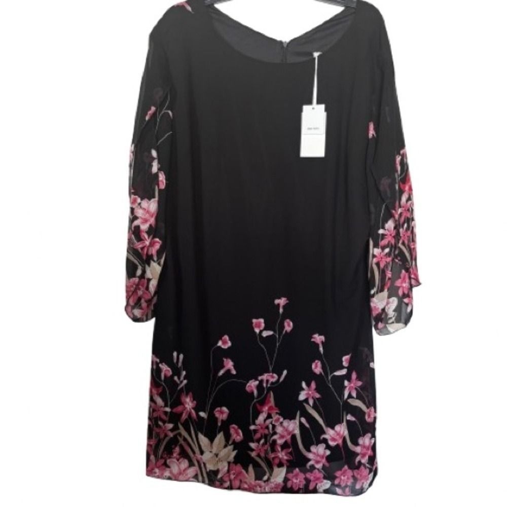 Grace Karin Women's Dress 3XL NWT Black Bell Sleeves Scoop Neck